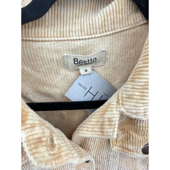 BESTTO Corduroy Jacket Women’s Medium Cropped Size Medium - Picture 4 of 15